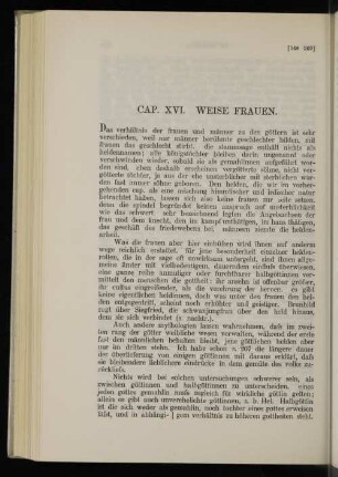Cap. XVI. Weise Frauen.
