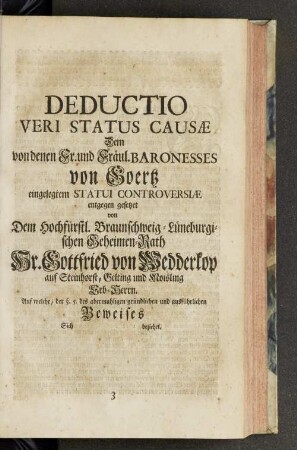 Deductio veri status causae