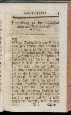Anweisung zu der nüzlichen Lehre und Nothwendigkeit derselben.