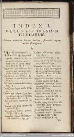 Index I. Vocum Et Phrasium Graecarum