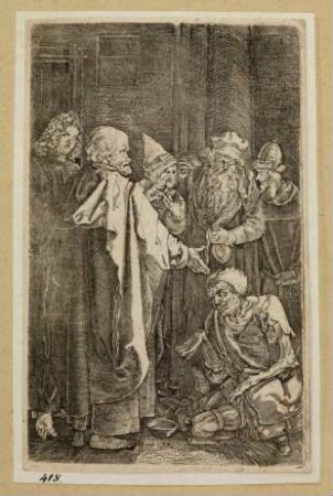 Petrus und Johannes heilen den Lahmen