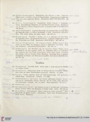 Textilien (Nr. 215-222)