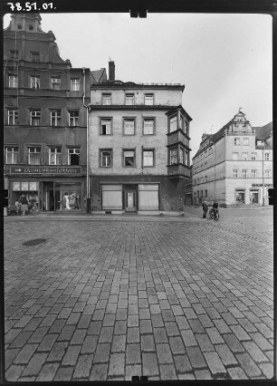 Torgau, Markt 2. Wohnhaus mit Laden. Straßenfront