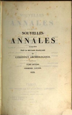 Nouvelles annales, 2. 1838/39 (1839)
