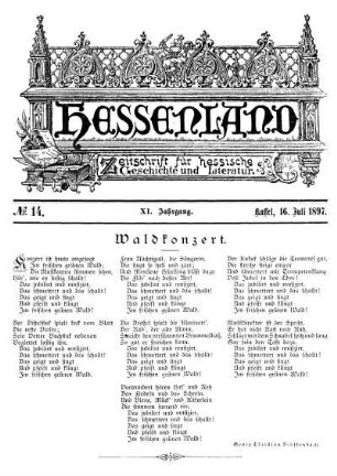 No. 14, 16. Juli 1897