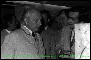 Besuch von Walter Scheel (Bundespräsident der Bundesrepublik Deutschland (BRD)) am Kernforschungszentrum Karlsruhe (KfK)