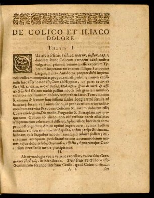 De Colico Et Iliaco Dolore