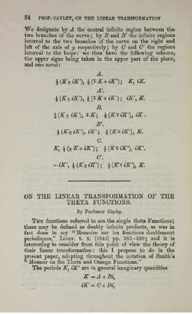 On the linear transformation of the theta functions.