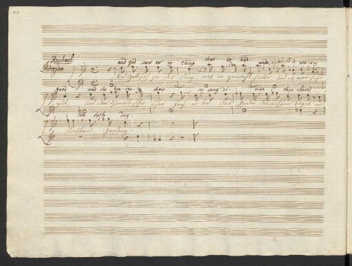 [Nr. 14a. Recitativo:] Und Gott sah jedes Ding