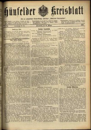 Ausgabe vom Samstag, den 23. Oktober 1915.