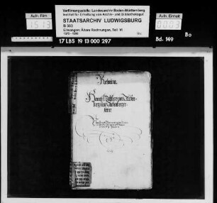 Rechnung des Amts Tannenburg