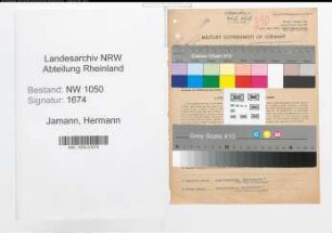 Entnazifizierung Hermann Jamann , geb. 02.04.1894 (Elektromeister)