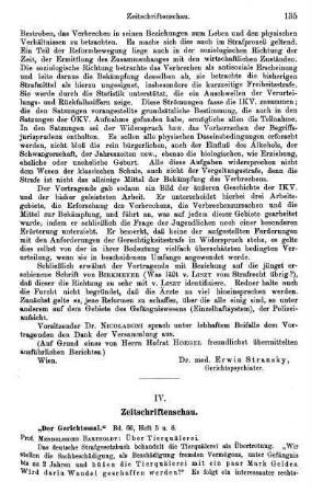 135-136, Der Gerichtssaal. Bd. 66, Heft 5 u. 6, Bd. 67, Bd. 68, Heft 1 u. 2