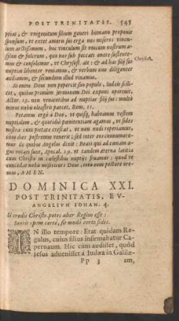 Dominica XXI. Post Trinitatis ...