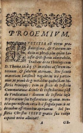 Assertiones Theologicae, De Virtvte Ivstitiae