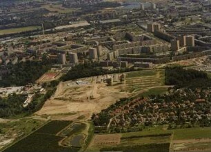 Stadtteilansicht Nickern, Prohlis, Dobritz und Niedersedlitz mit Dohnaer Straße (F 172)