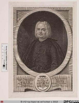 Bildnis Giuseppe Raimondo Accoramboni (lat. Joseph Raymundus Accorambonus)