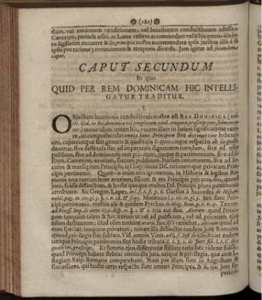 Caput Secundum In quo Quid Per Rem Dominicam Hic Intelligatur Traditur