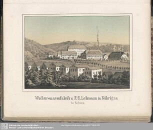 Die Wollwaarenfabrik von F. G. Lehmann in Böhringen bei Roßwein