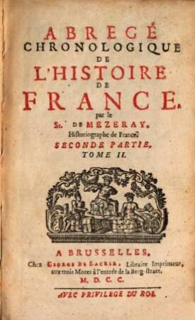 Abrégé chronologique de l'histoire de France. 2