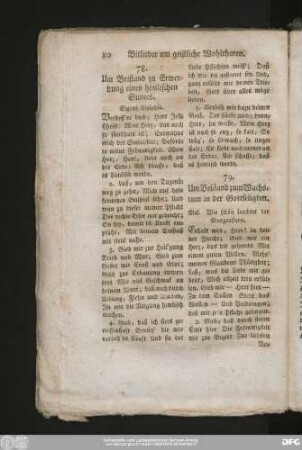 78. Um Beistand zu Erwerbung eines himmlischen Sinnes.