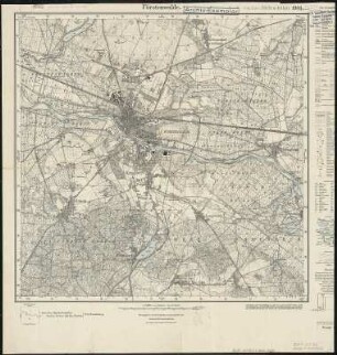 Meßtischblatt 1980 : Fürstenwalde, 1933 : Fürstenwalde. - Aufn. 1903, bericht. 1920, einz. Nachtr. 1932, gedr. [19]33. - 1:25000. - [Berlin]: Reichsamt für Landesaufnahme, 1933. - 1 Kt.