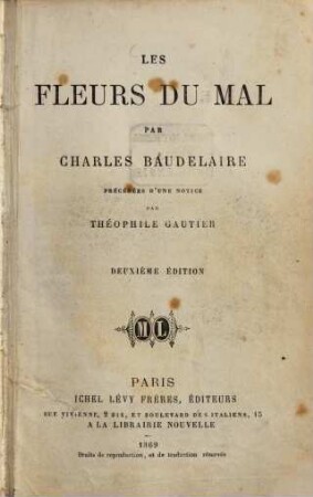 Oeuvres complètes de Charles Baudelaire. 1