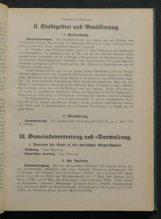 II. Stadtgebiet und Bevölkerung.