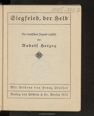 Siegfried, der Held
