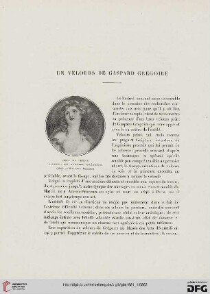 5. Pér. 3.1921: Un velours de Gaspard Grégoire
