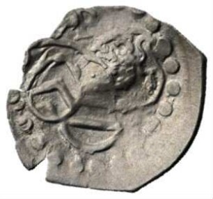 Fundmünze, Pfennig (Schüsselpfennig), 1570 - 1599