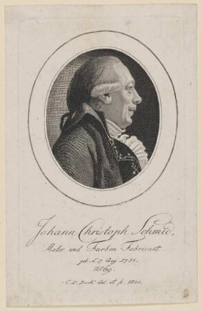 Bildnis des Johann Christoph Schmid