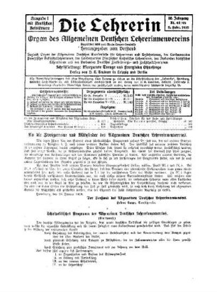 Schulpolitisches Programm des Allgemeinen Deutschen Lehrerinnenvereins : (Entwurf)