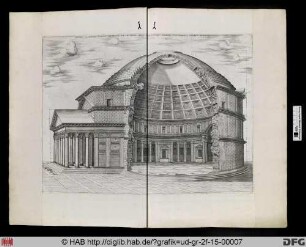 Das Pantheon (Seitenansicht).