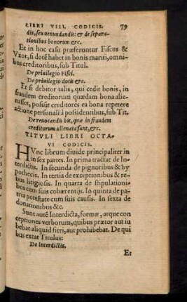 Tituli Libri Octavi Codicis.