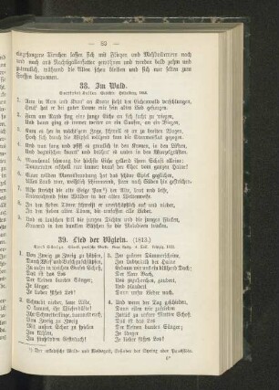 39. Lied der Vöglein.