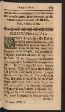 Dissertatio Octava.
