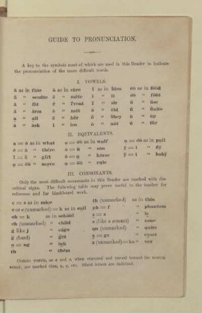 GUIDE TO PRONUNCIATION