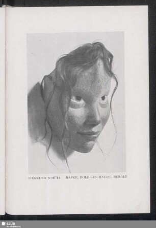 Siegmund Schütz: Maske, Holz Geschnitzt, Bemalt