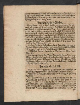 Teutsche Medicinische.