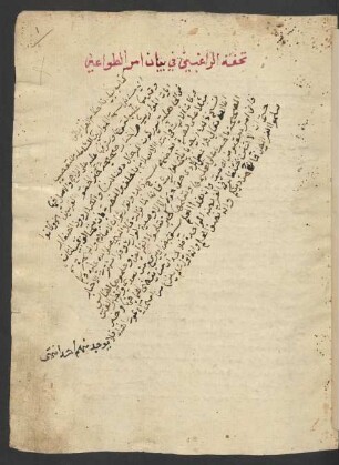 Tuḥfat ar-rāġibīn fī baiyān amr aṭ-ṭawāʿīn