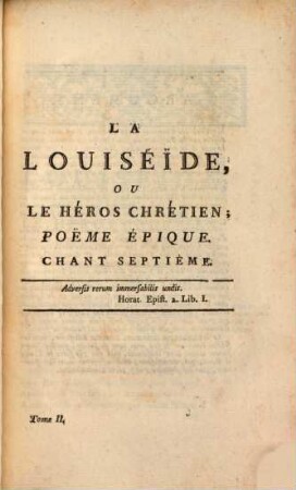 La Louiséïde, Ou Le Héros Chrétien : Poëme Épique. 2