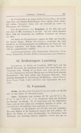 14. Großherzogtum Luxemburg
