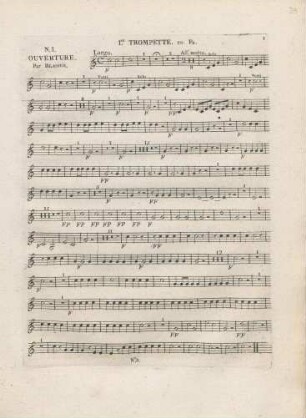 No. 1 Ouverture. Par Blasius.