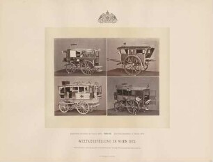 Transportwagen für Tragbahren bei der Weltausstellung in Wien