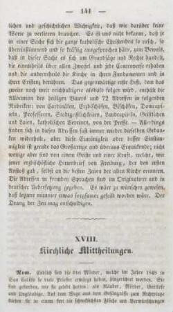 141-144 Kirchliche Mittheilungen