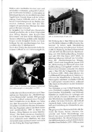 Abb. 5: Peter E. Erichsen und Johannes Gillhoff auf der Schlossstraße in Ludwigslust um 1925