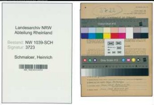 Entnazifizierung Heinrich Schmaloer , geb. 17.02.1915 (Elektriker)