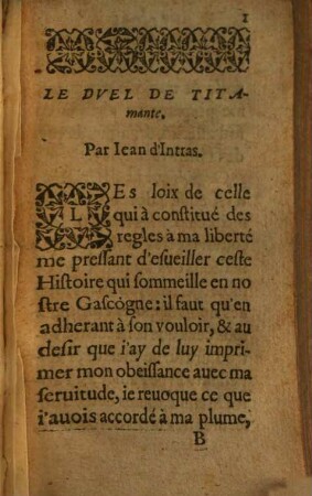 Le duel de Tithamante