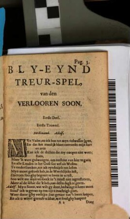Bly-Eynd Treur-Spel van den Verlooren Soon